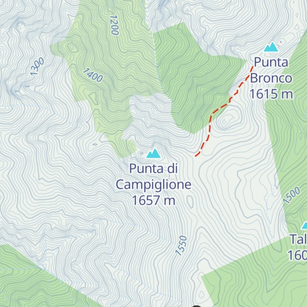 Map of Punta di Campiglione
