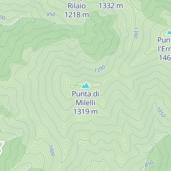 Map of Punta di Milelli