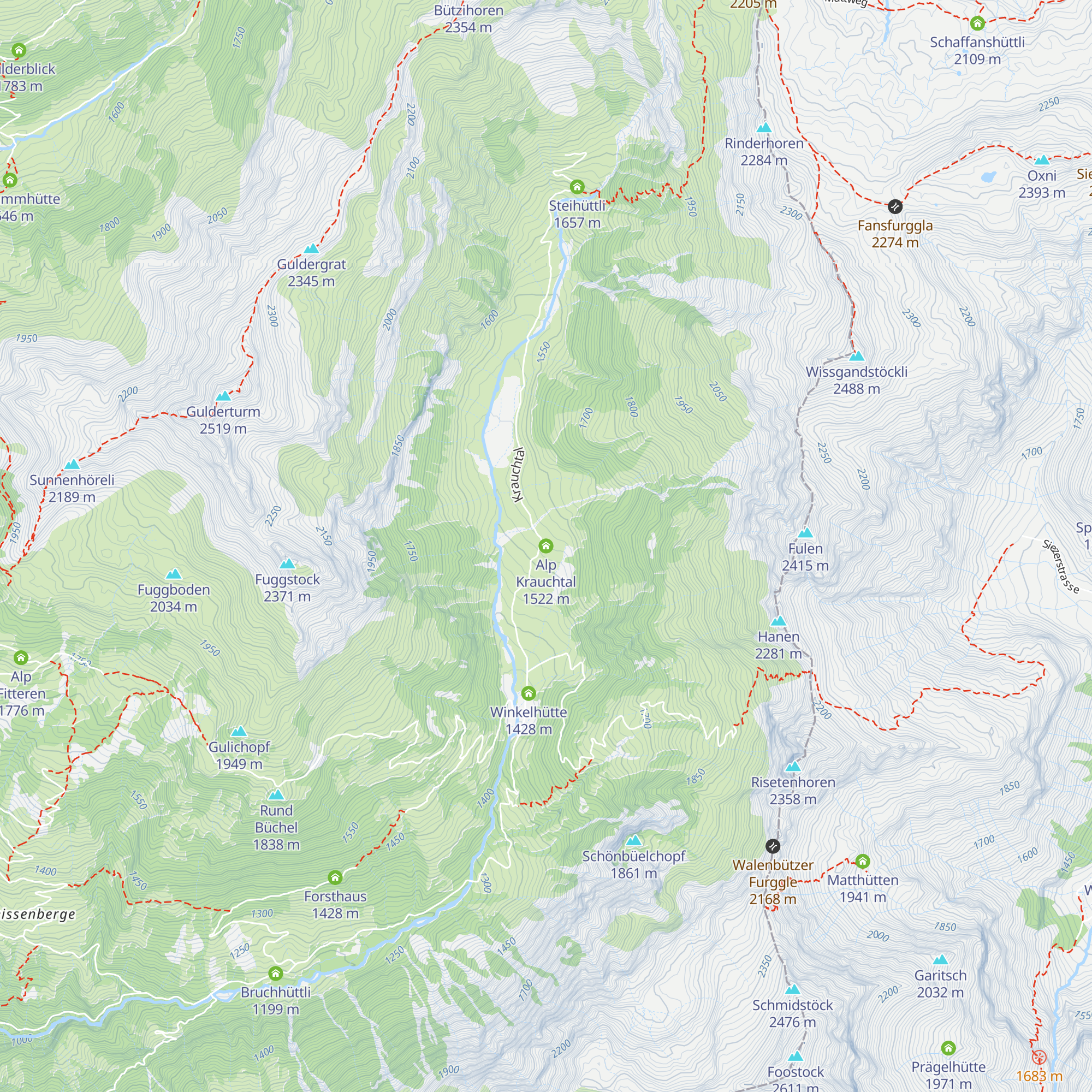Alp Krauchtal map
