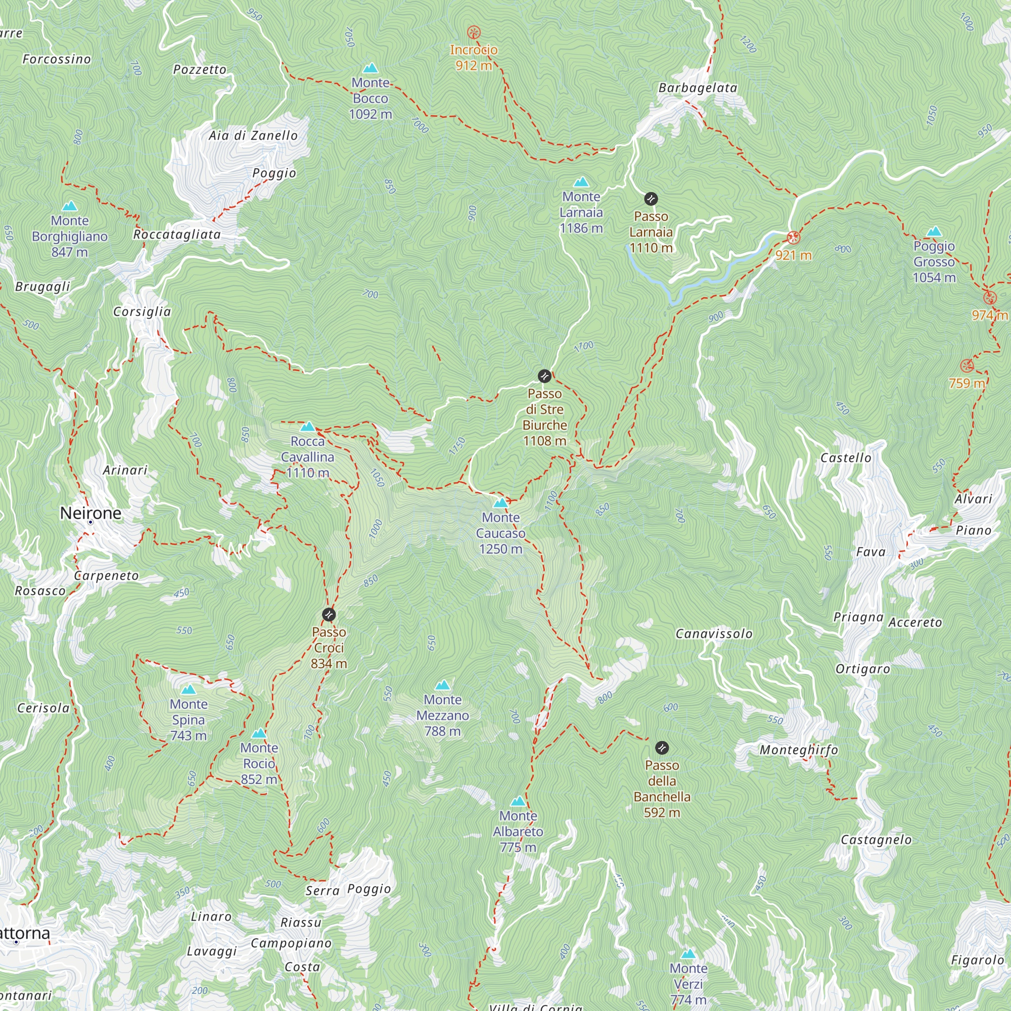Rifugio Monte Caucaso map