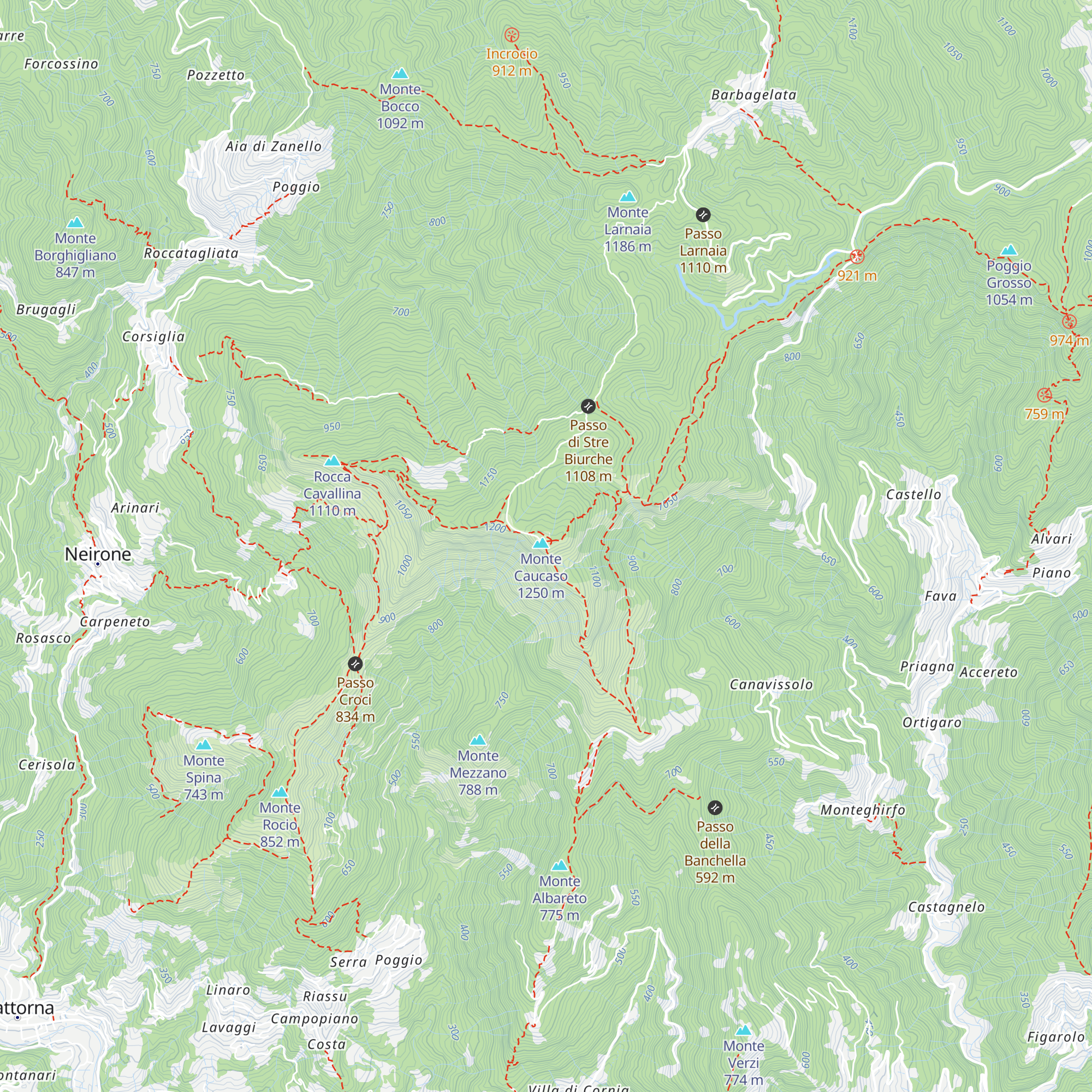 Rifugio Monte Caucaso map