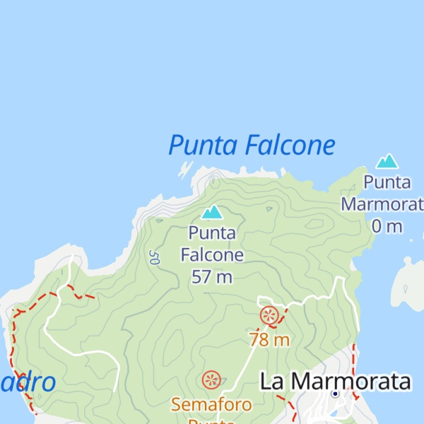 Map of Punta Falcone
