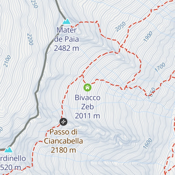 Map of Bivacco Zeb