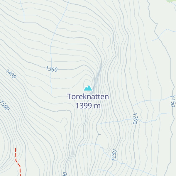 Map of Toreknatten