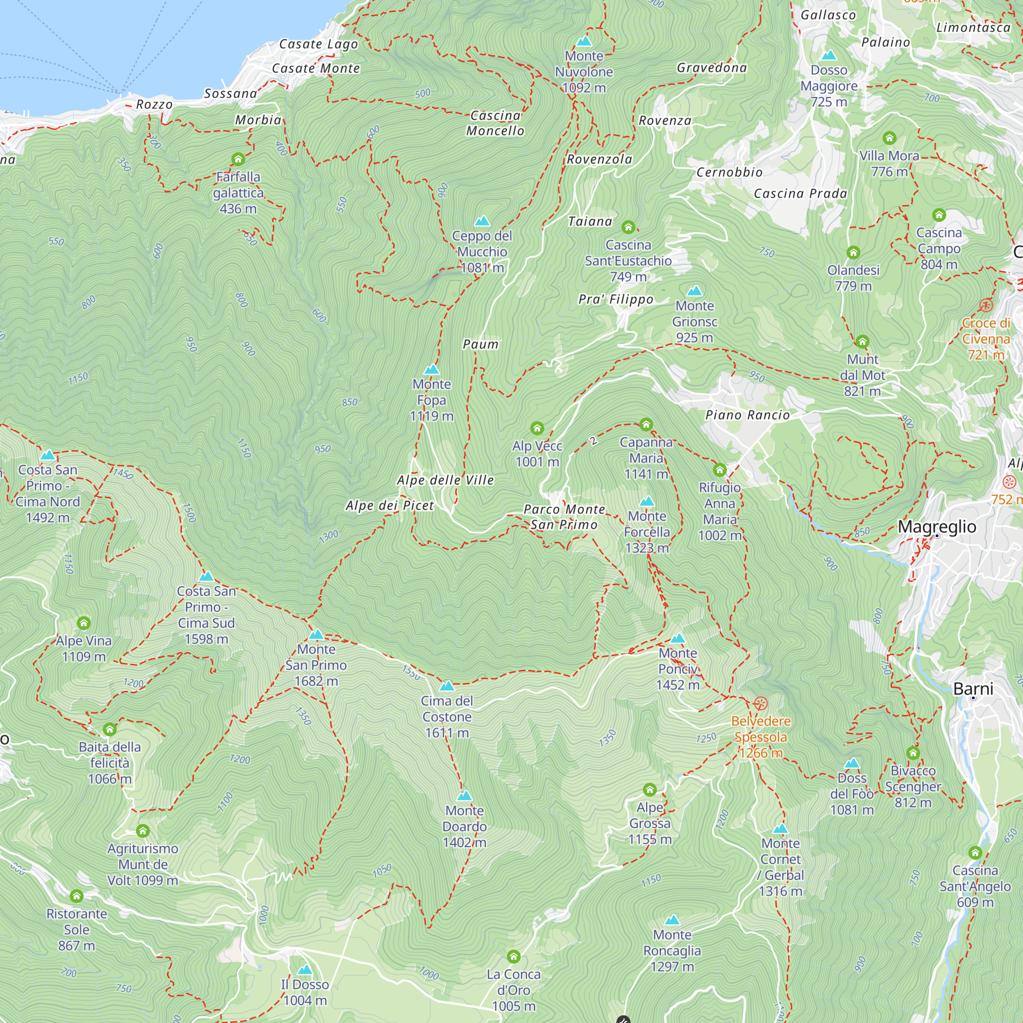 Ex Colonia Bonomelli map