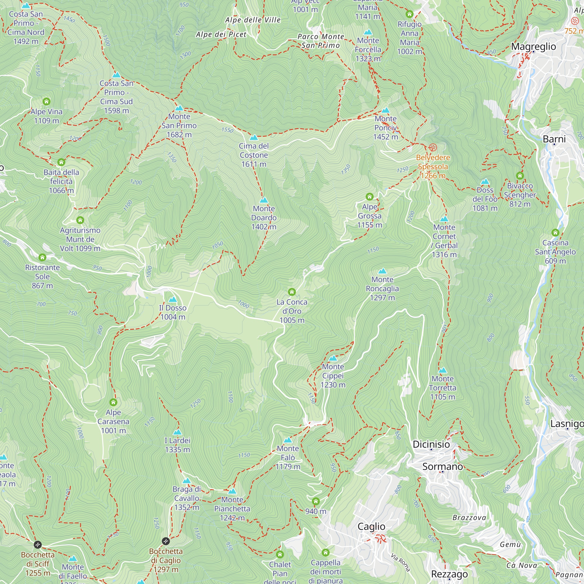La Conca d'Oro map