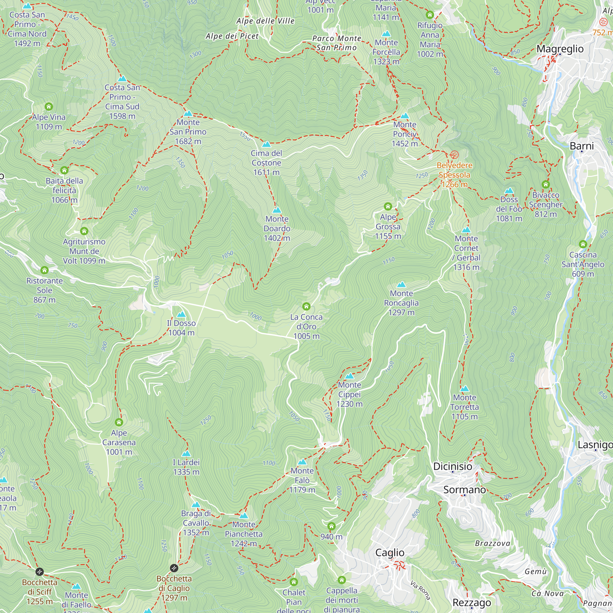 La Conca d'Oro map