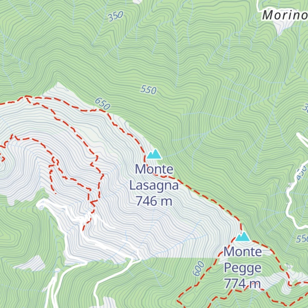 Map of Monte Lasagna