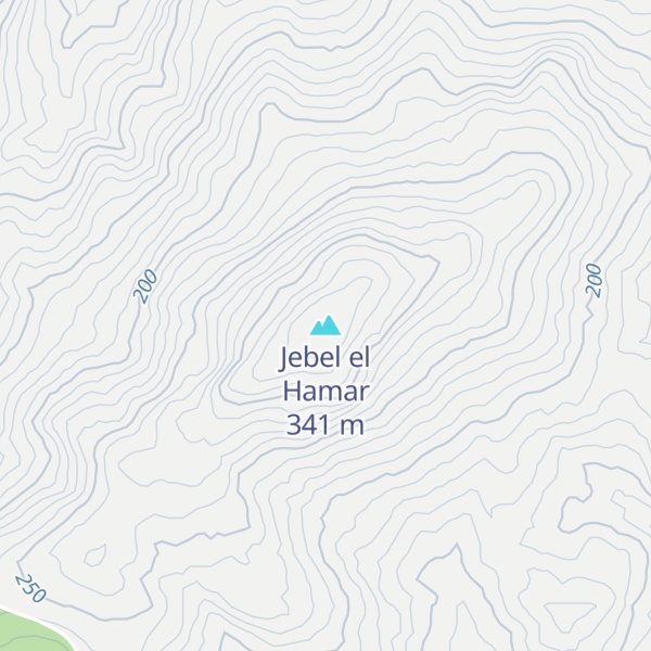 Map of Jebel el Hamar