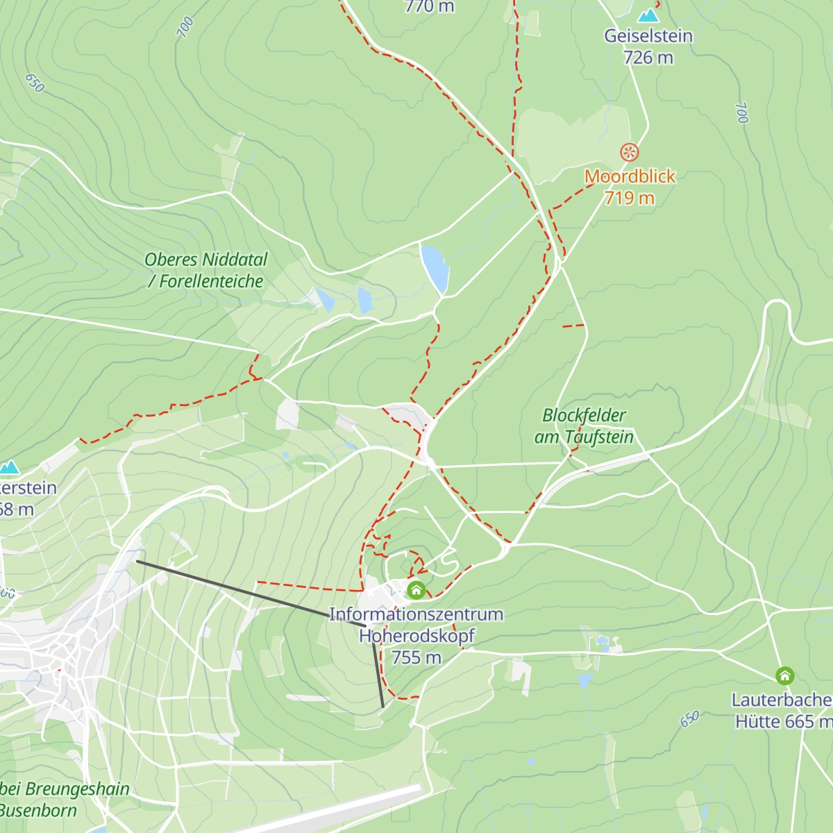 Restaurant Taufsteinhütte map