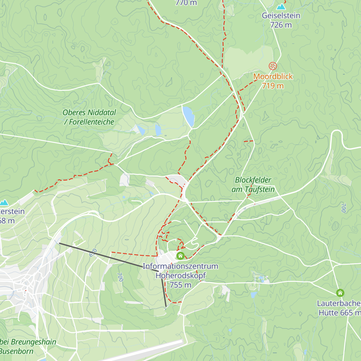 Restaurant Taufsteinhütte map