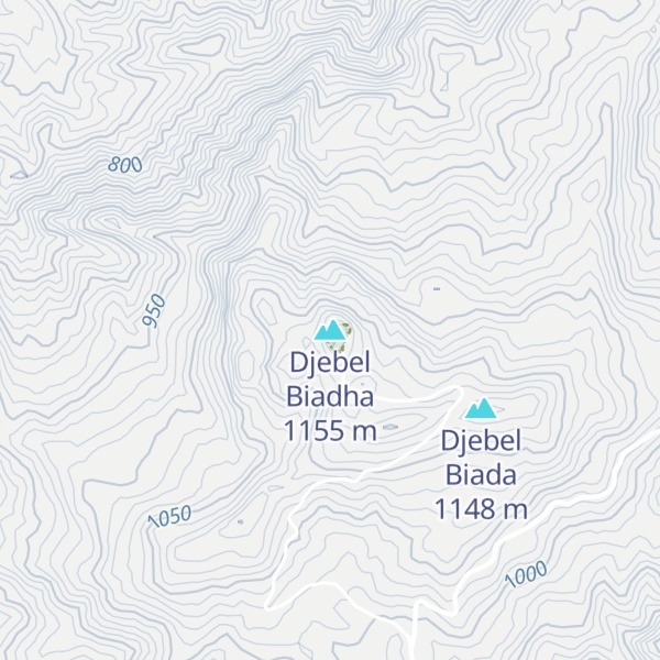 Map of Djebel Biadha