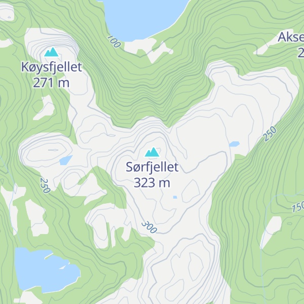 Map of Sørfjellet