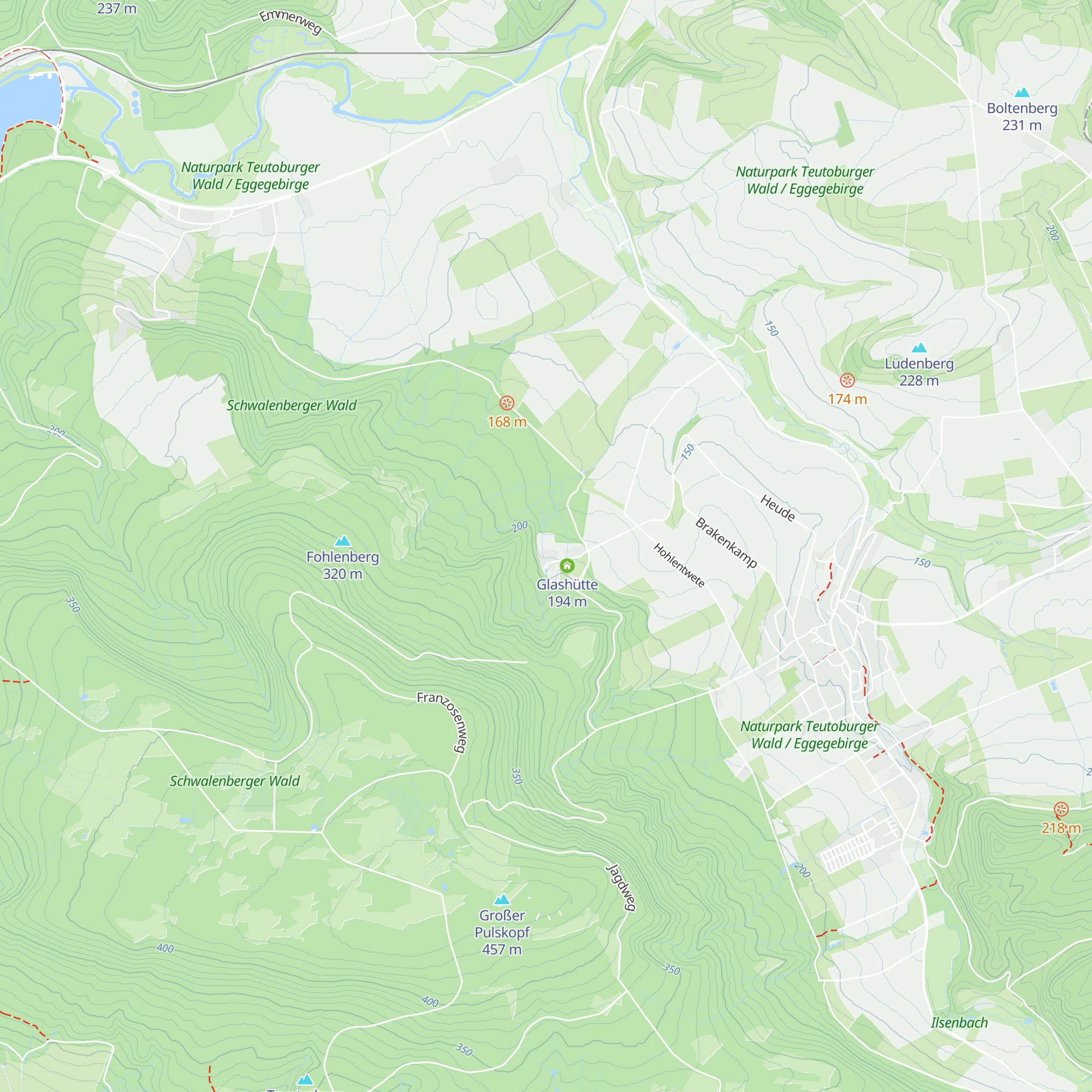 Elbrinxer Glashütte map
