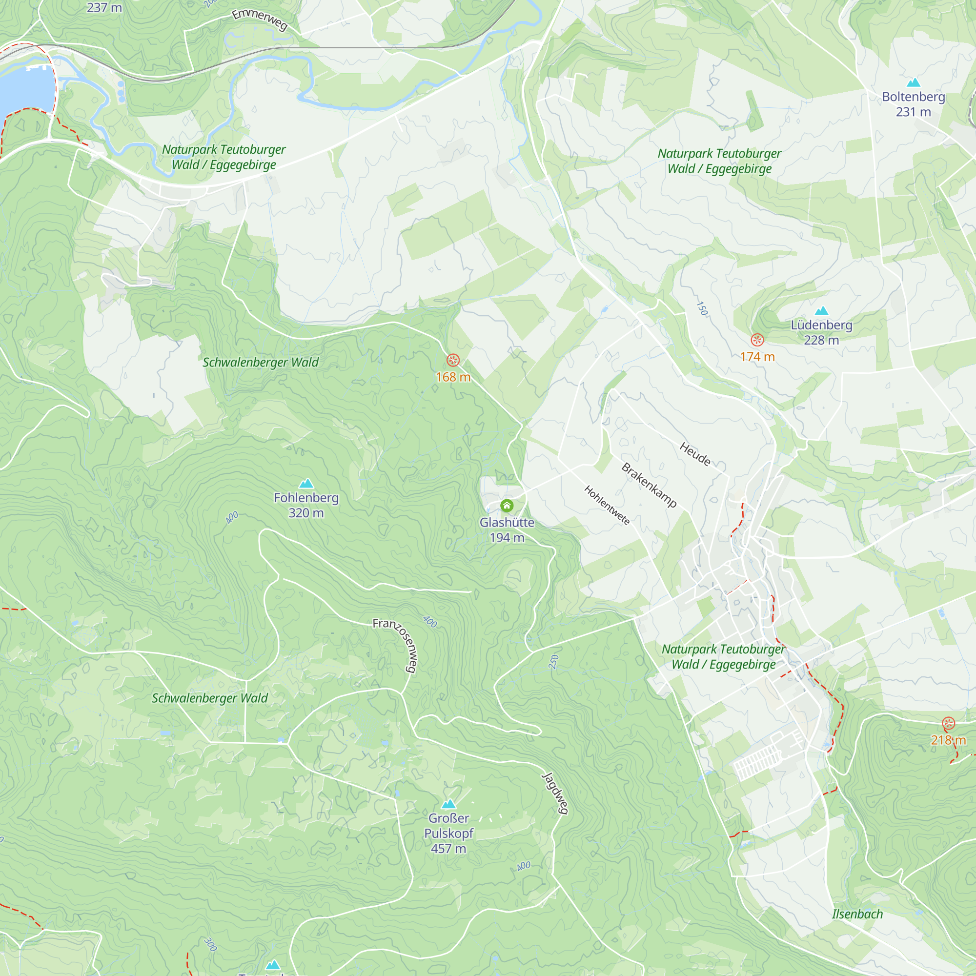 Elbrinxer Glashütte map