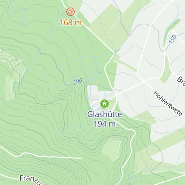 Map of Elbrinxer Glashütte