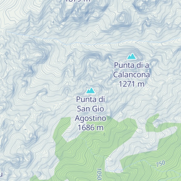 Map of Punta di San Gio Agostino
