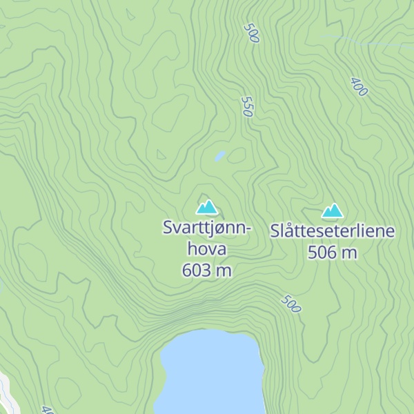 Map of Svarttjønn-hova