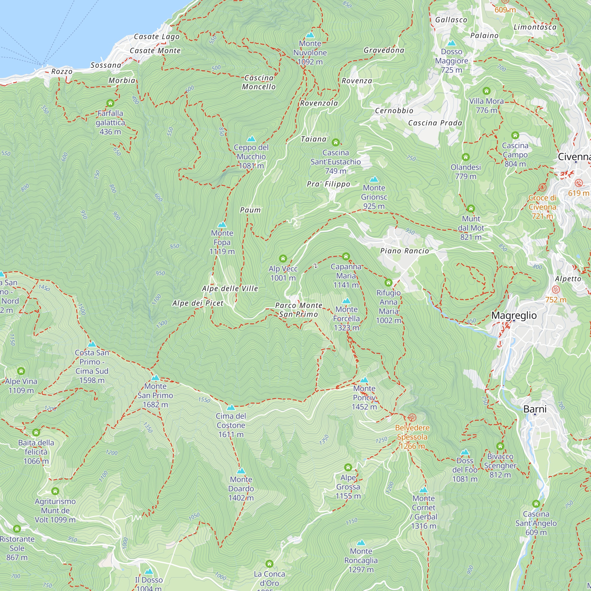 La Baita map