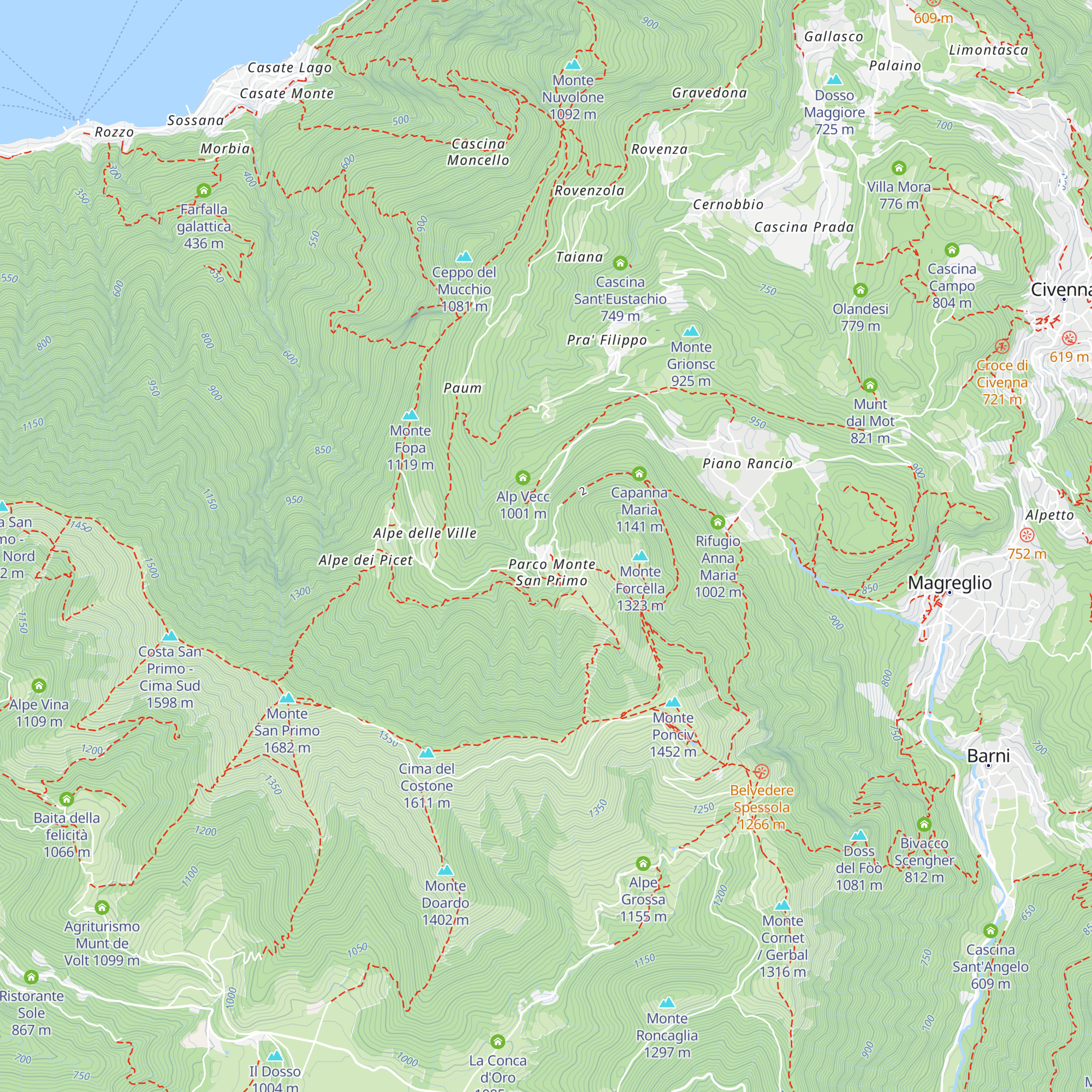 La Baita map