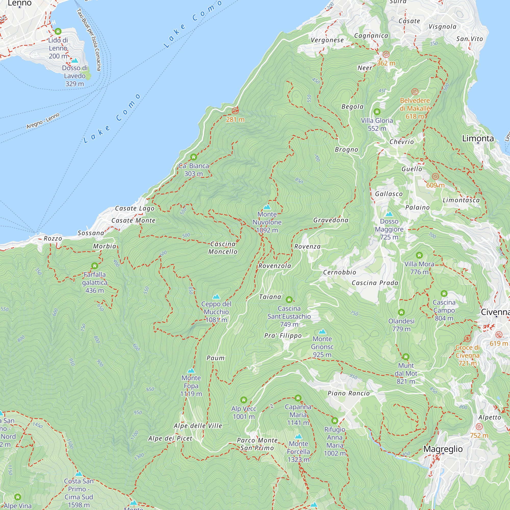 Baita del Canto map
