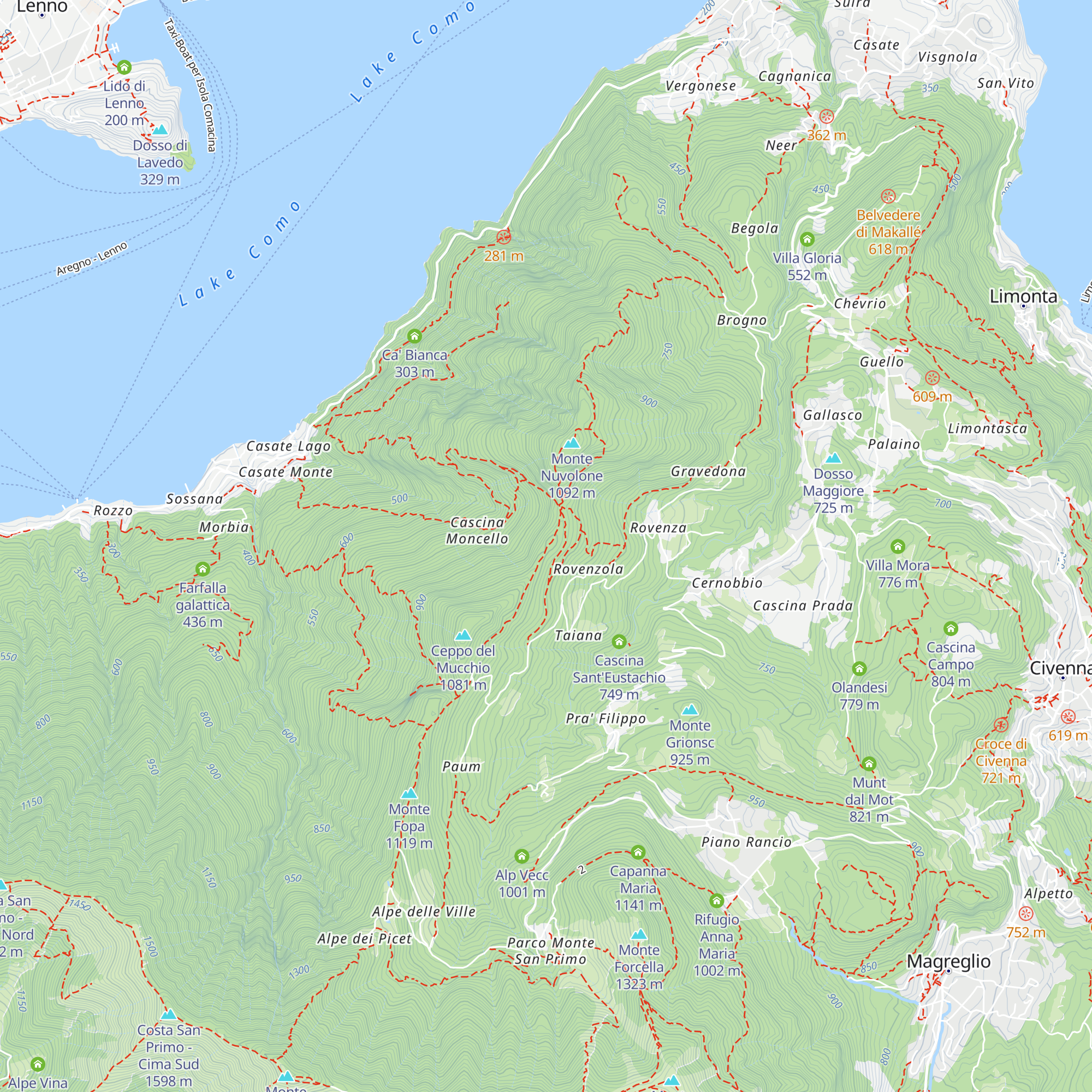 Baita del Canto map