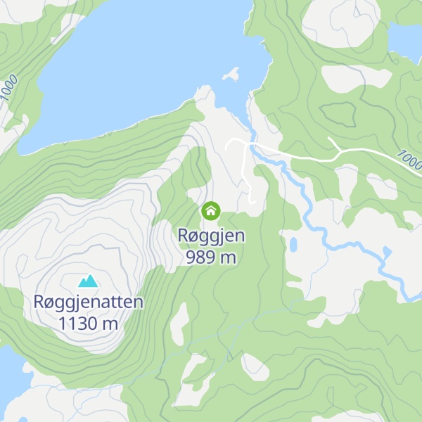 Map of Røggjen