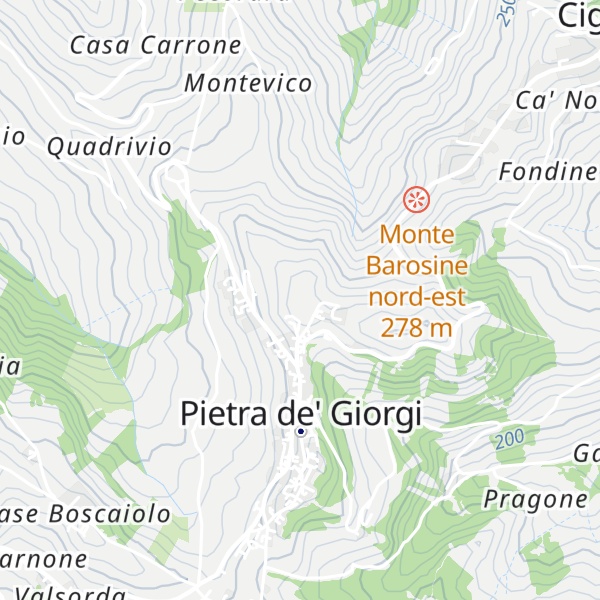 Map of Monte Barosine