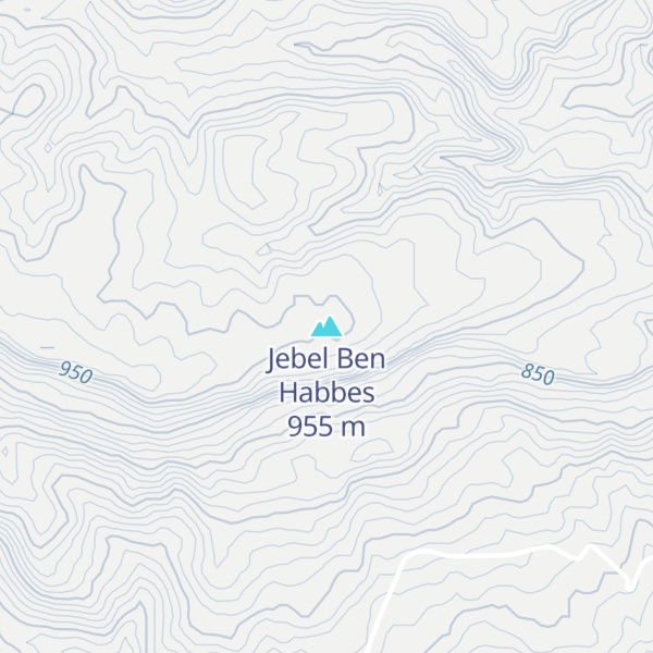 Map of Jebel Ben Habbes