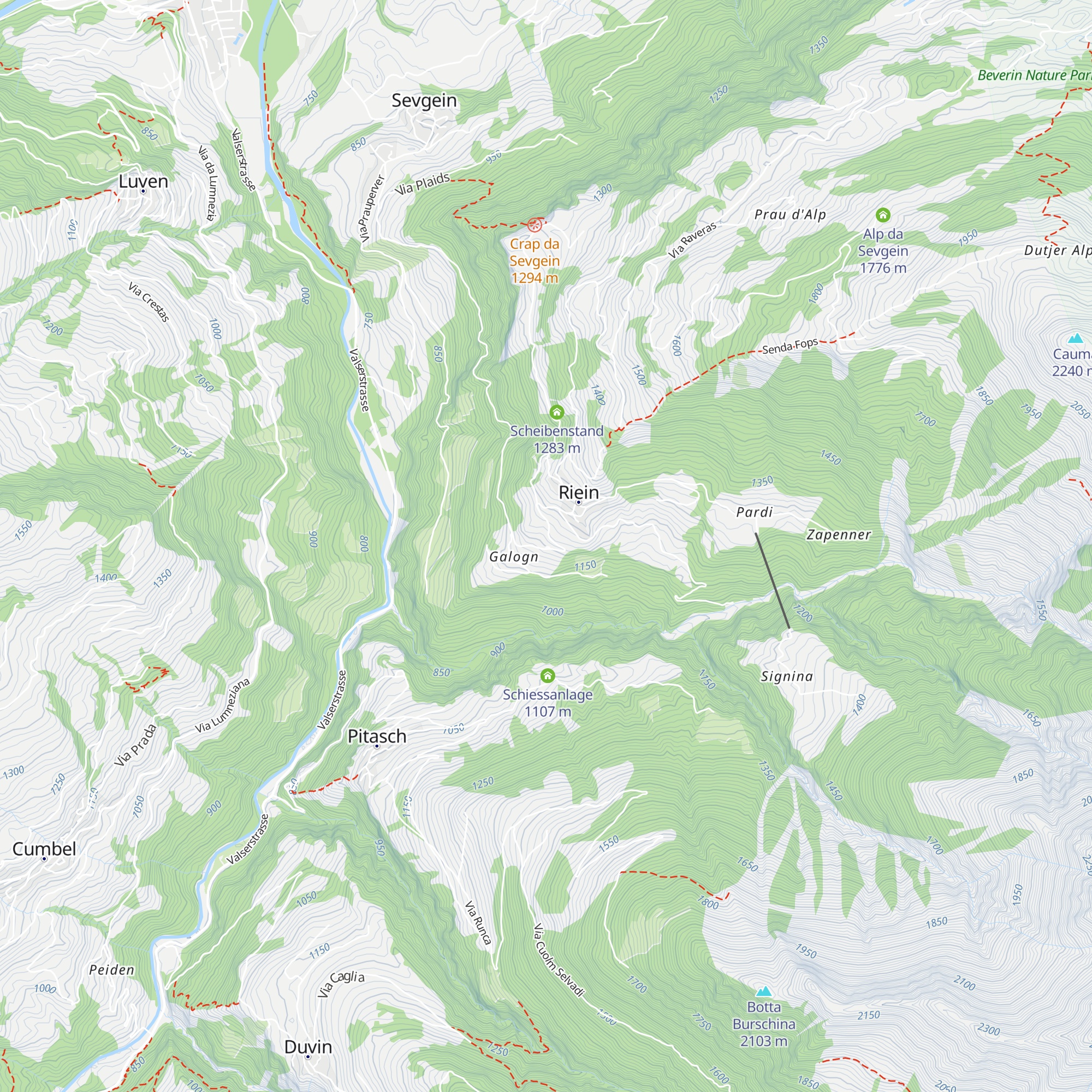 ARA Riein map