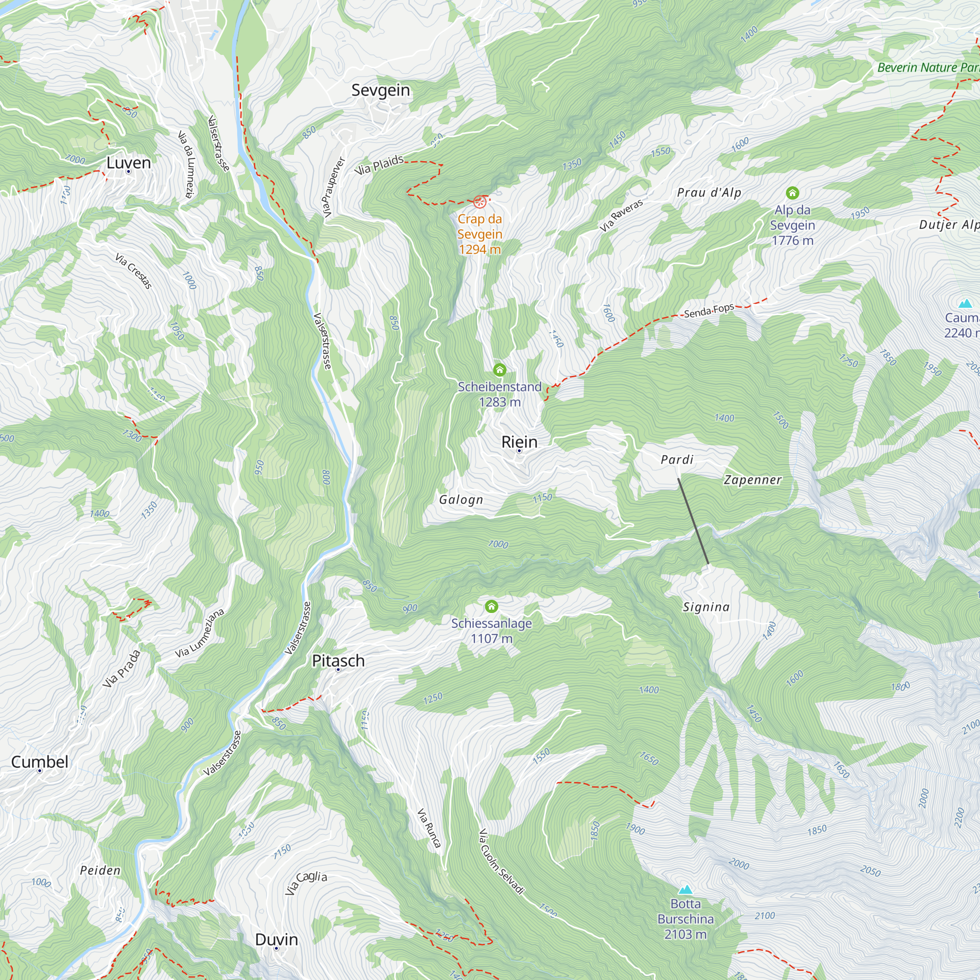 ARA Riein map