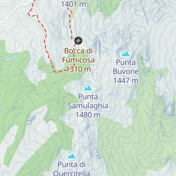 Map of Punta Samulaghia