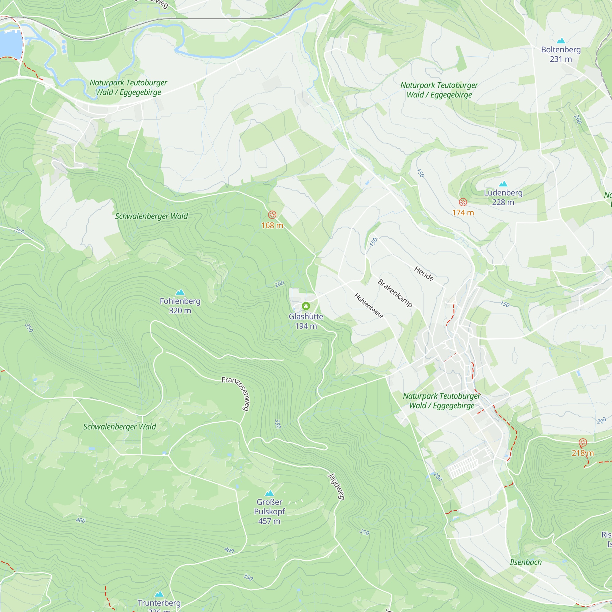 Glashütte map