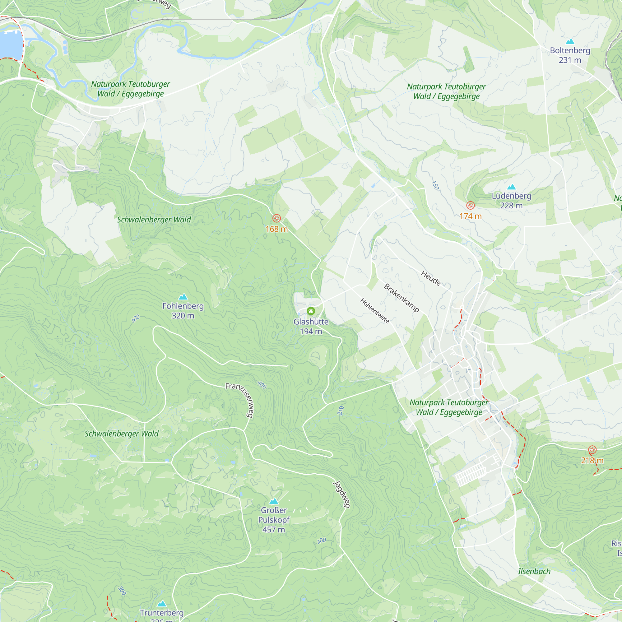 Glashütte map