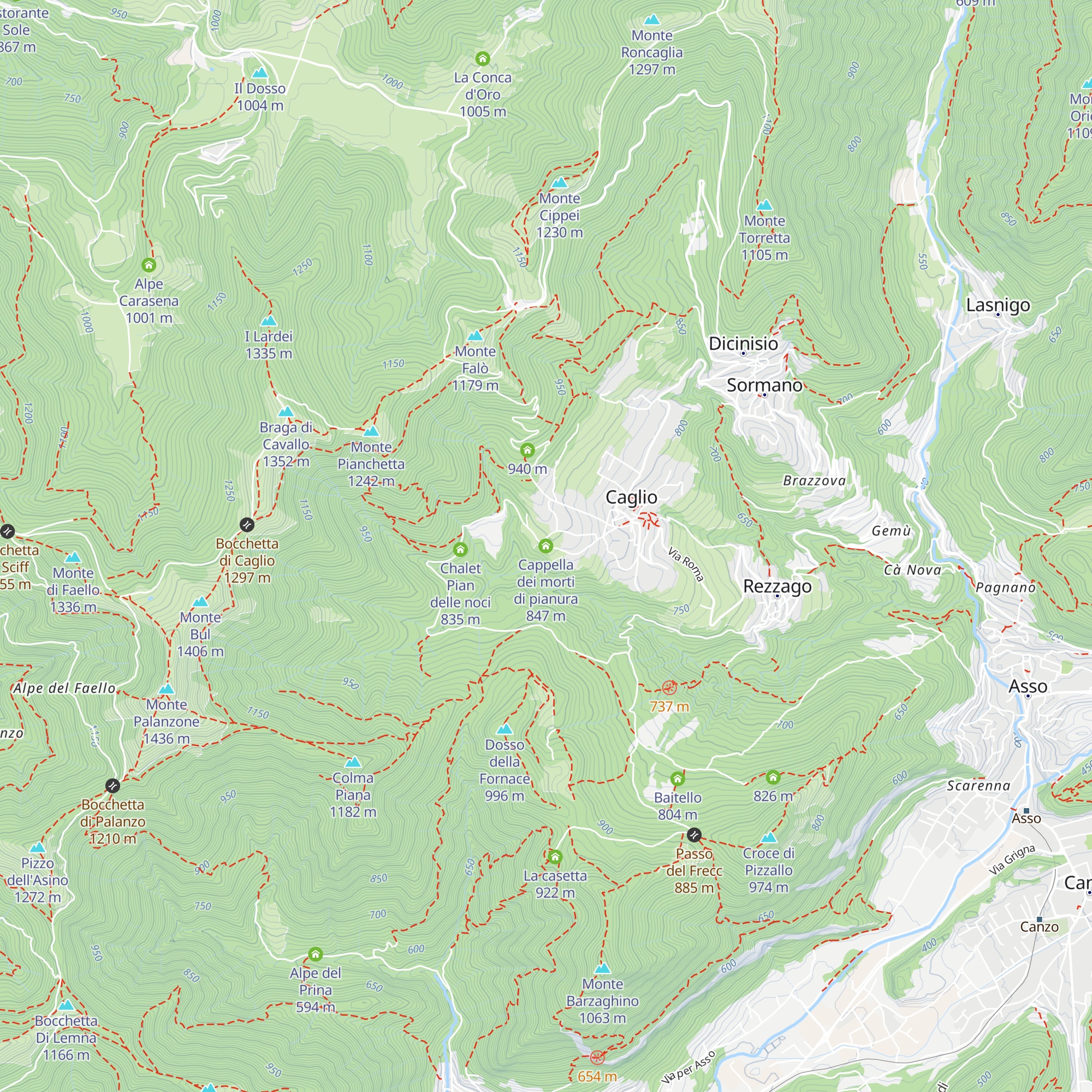 Cappella dei morti di pianura map