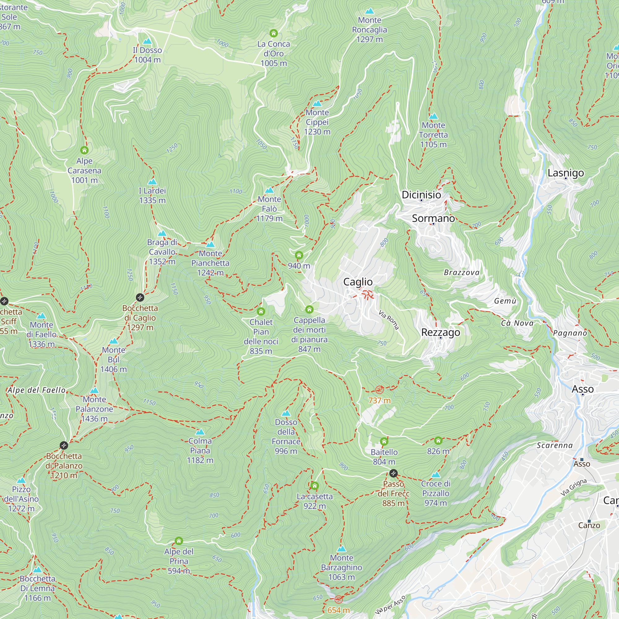 Cappella dei morti di pianura map