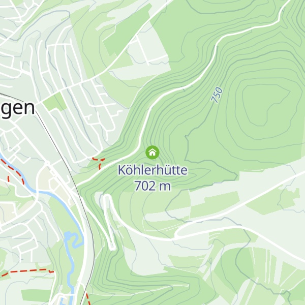 Map of Köhlerhütte