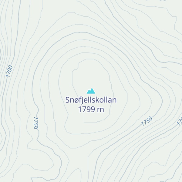 Map of Snøfjellskollan