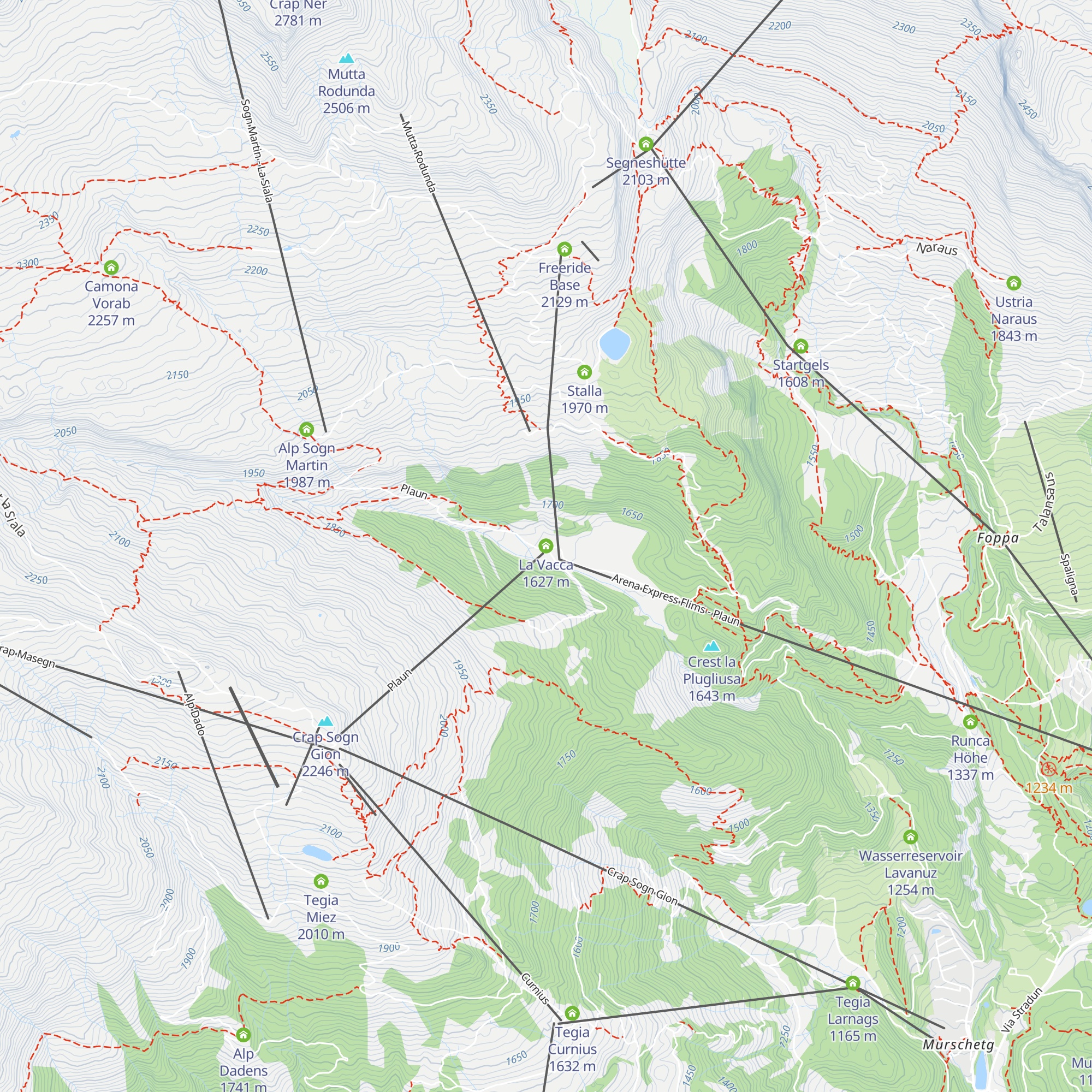 La Vacca map