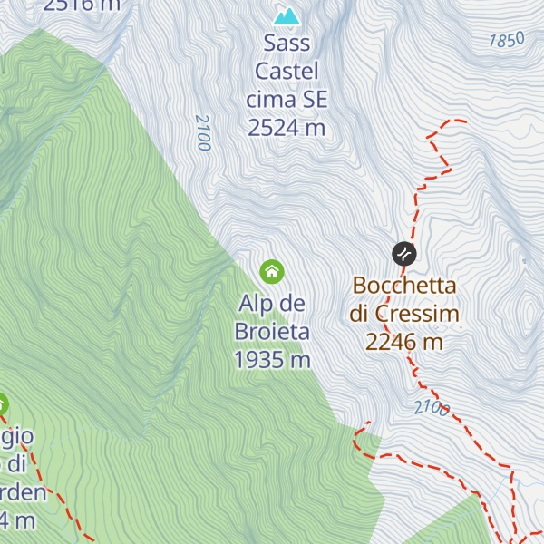 Map of Alp de Broieta
