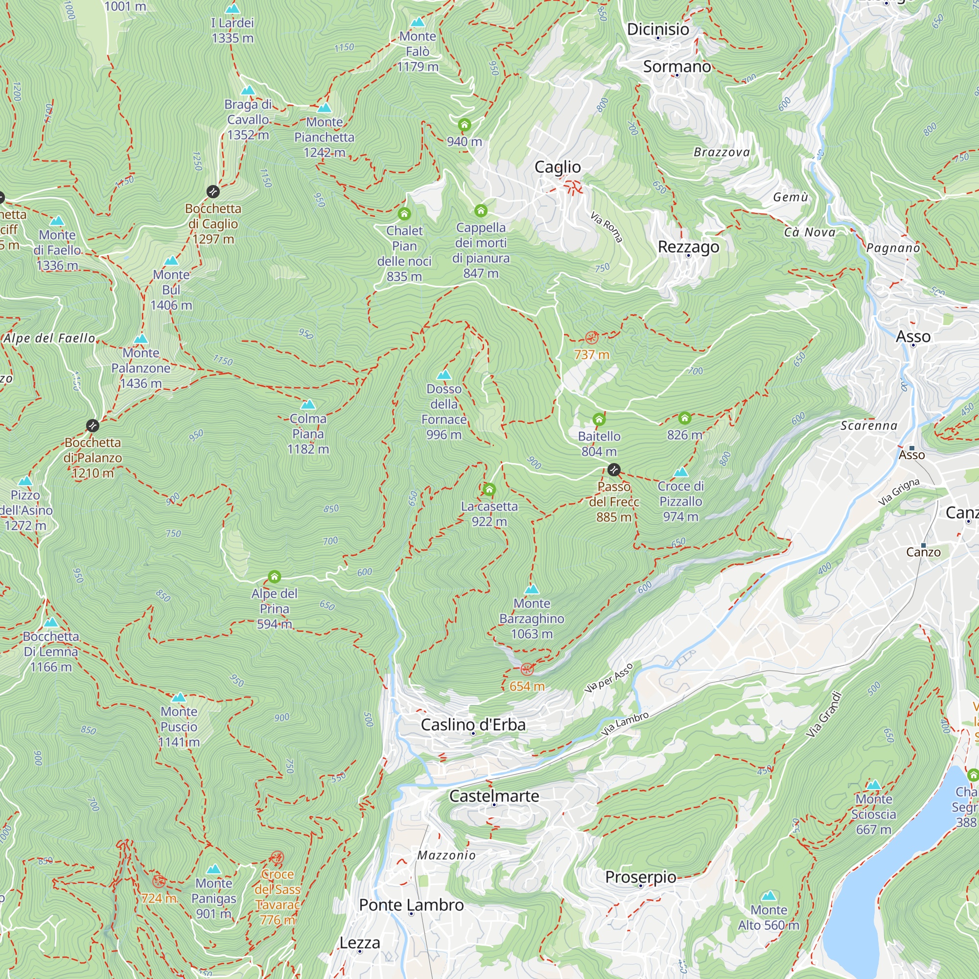 La casetta map