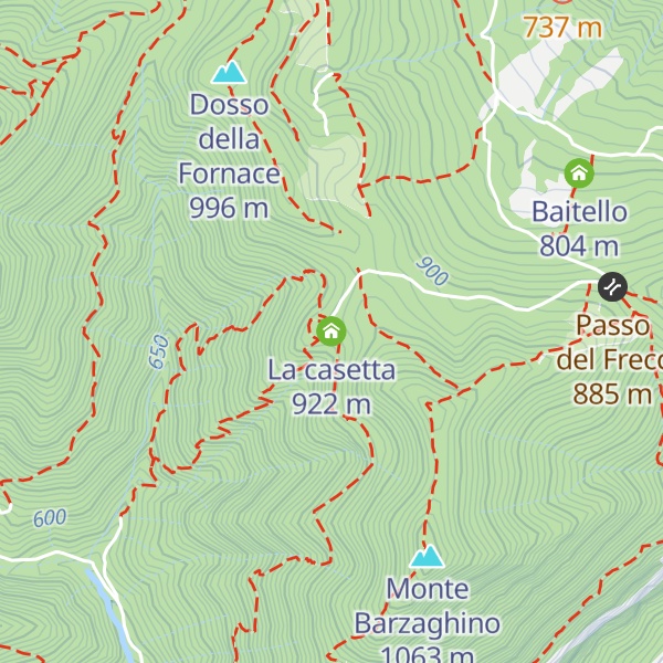 Map of La casetta