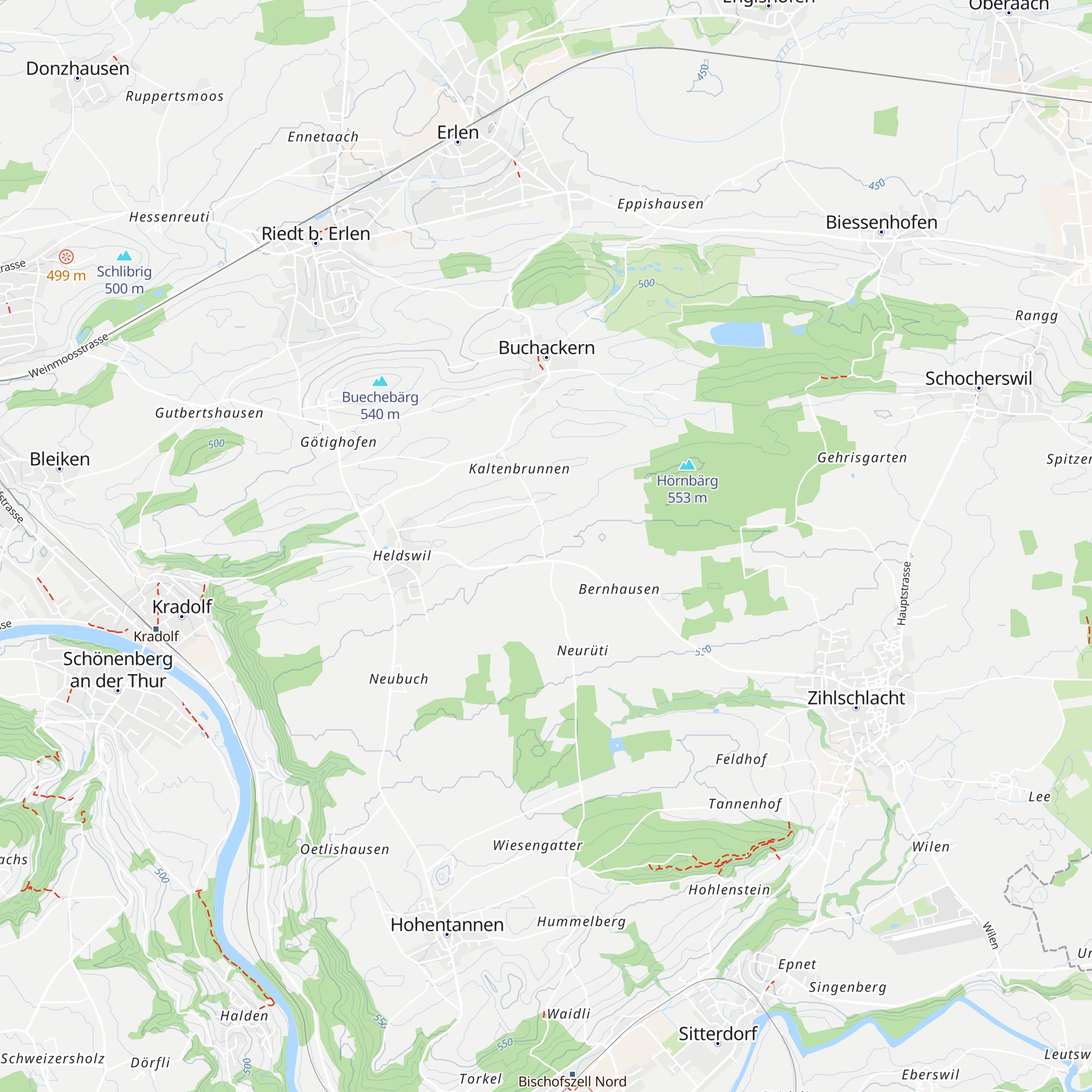 Hüttenswil map