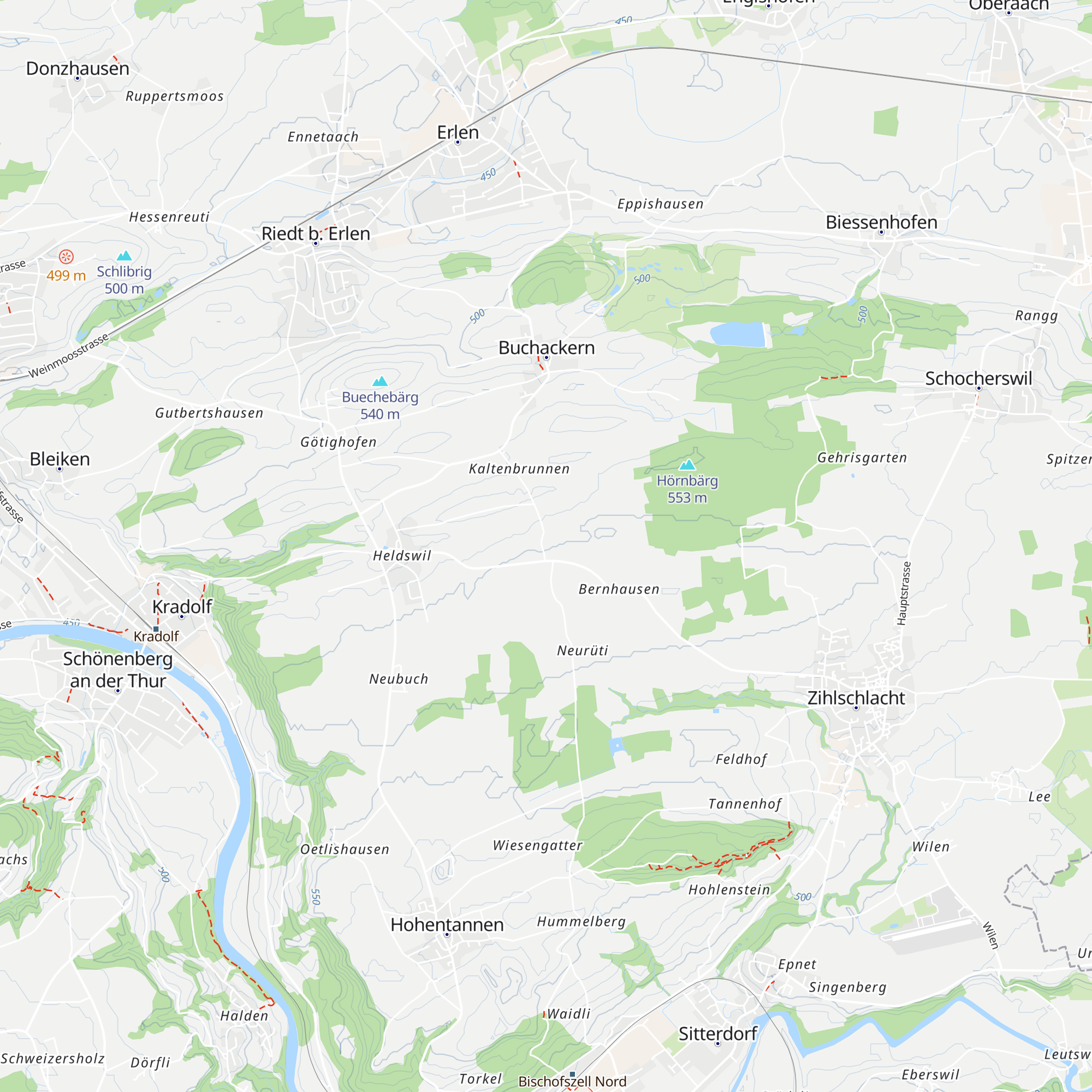 Hüttenswil map