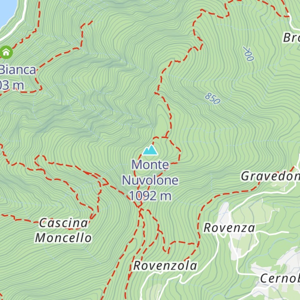 Map of Monte Nuvolone