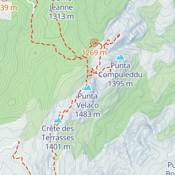 Map of Punta Velaco