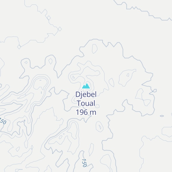 Map of Djebel Toual