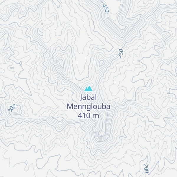 Map of Jabal Mennglouba
