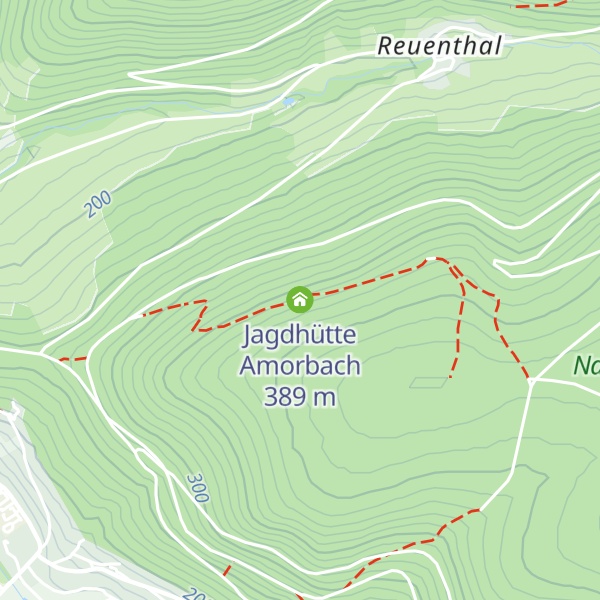 Map of Jagdhütte Amorbach