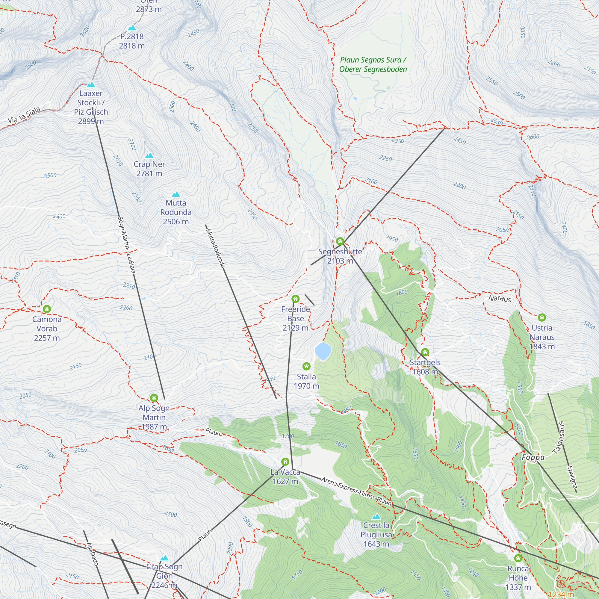 Berghaus Nagens map